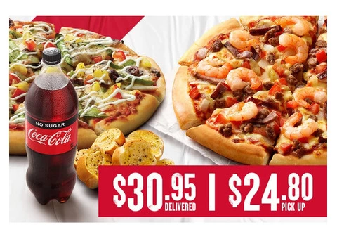2 Large Pizzas On Sale Pizza Hut Orange - Orange, NSW