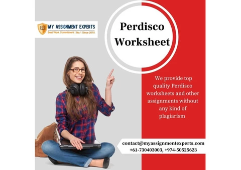 Perdisco Worksheet Solutions | Worksheet of Perdisco Online set