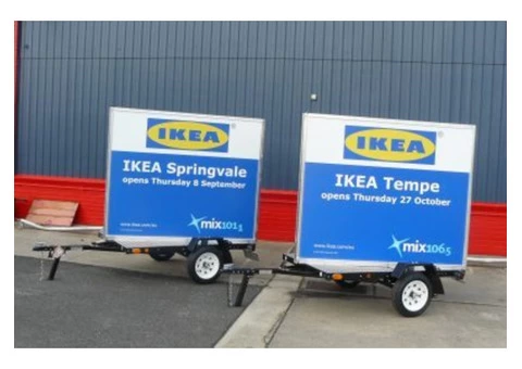 Mobile Advertising Trailer in Melbourne - Trailer Signs