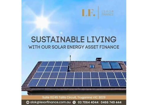 Sustainable Living With Our Solar Energy Asset Finance