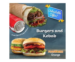 Try Burgers and Kebab From Foodworks Orange