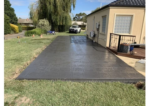 Coloured Concrete Driveway