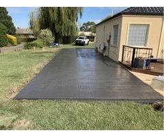 Coloured Concrete Driveway