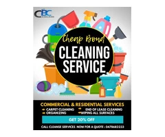 Best Cheap Bond Cleaning Adelaide in 20% Off