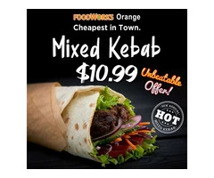 Delicious Mixed kebab Special From Foodworks Orange