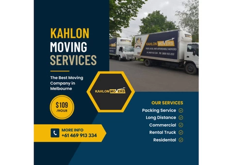 The Best Moving Company in Melbourne - Kahlon Movers