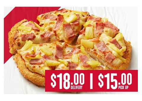 HAWAIIAN SCHNITZZA  at Pizza Hut Orange Special