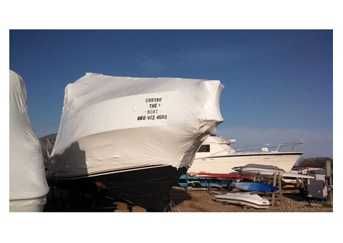 boat shrink wrapping services groton ct