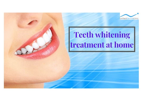 Teeth whitening treatment at home