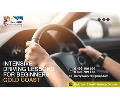 Practice Intensive driving lessons for beginners Gold Coast