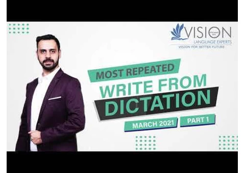 PTE Listening most Repeated Write from Dictations