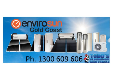 Envirosun Fast Solar Hot Water Systems Gold Coast