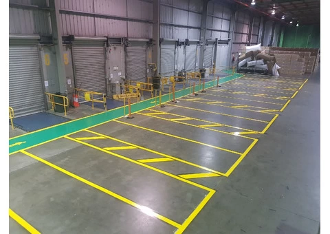 Warehouse Line Marking - Kenex Stencils