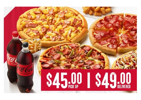 4 Large Pizzas On Sale Pizza Hut Orange - Orange, NSW
