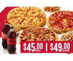 4 Large Pizzas On Sale Pizza Hut Orange - Orange, NSW