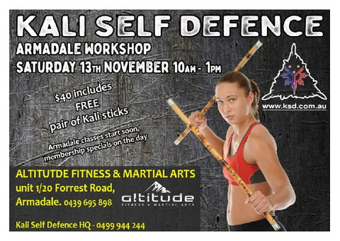Kali Self Defence Seminars and Workshops in East Victoria Park!