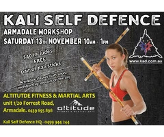 Kali Self Defence Seminars and Workshops in East Victoria Park!