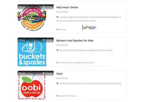 Kid's Clothing Listings Australia Wide for Perfect Family Activities!