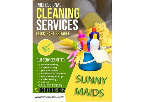 HOME CLEANING SERVICES, COMMERCIAL CLEANING, MAID SERVICE - 2/3