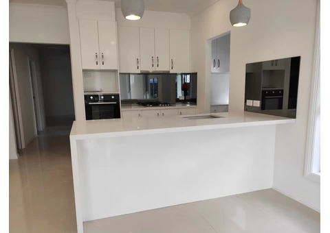 Kitchen Sink Splashbacks with Printed Glass Adelaide - Emperor Stone