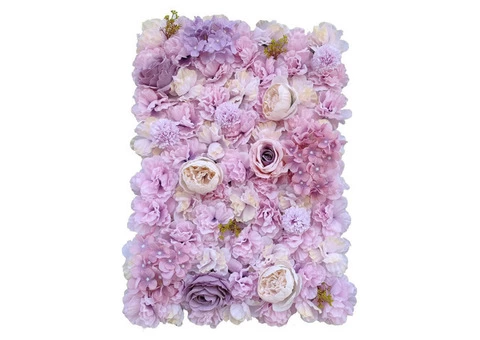 Create a beautiful backdrop with a fake floral wall