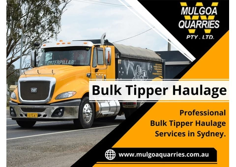 Bulk Tipper Services | Heavy Haulage Transport Sydney | Mulgoa Quarries Pty Ltd
