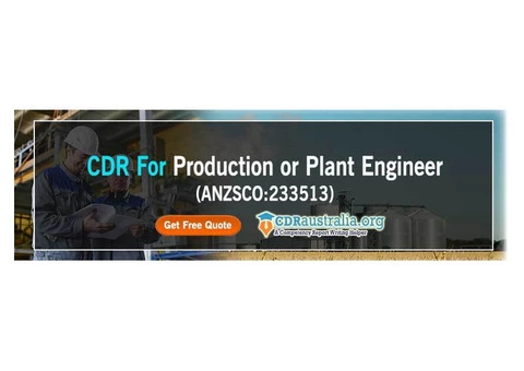 CDR For Production Or Plant Engineer (ANZSCO: 233513) By CDRAustralia.Org - Engineers Australia