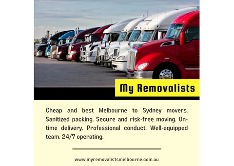Melbourne To Sydney Movers | My Removalists