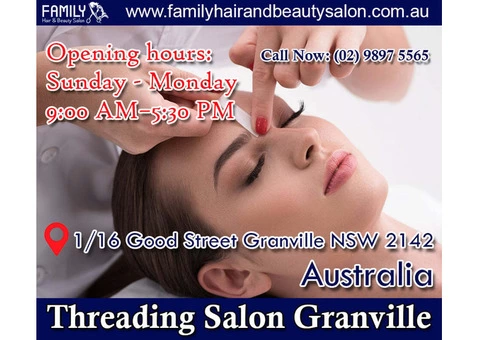Eyebrows near Sydney Granville -Family Hair Beauty Salon - Sydney