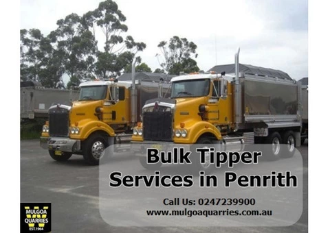 Extensive fleet for Bulk Tipper Haulage in Sydney | Mulgoa Quarries Pty Ltd