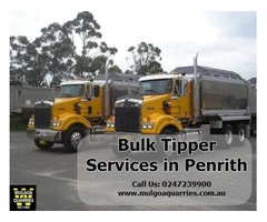 Extensive fleet for Bulk Tipper Haulage in Sydney | Mulgoa Quarries Pty Ltd