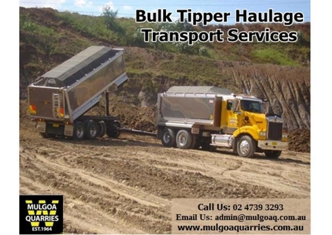 Bulk Tipper Services | Heavy Haulage Transport Sydney | Mulgoa Quarries Pty Ltd