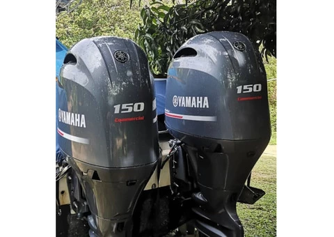 Wholesale used 60HP 70HP 90HP 75HP 115HP 150HP 4 stroke outboard motor / boat engine - 1/7