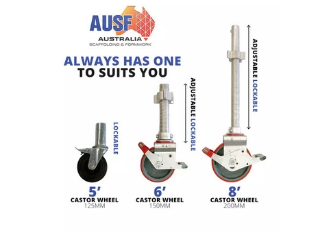 2M Aluminium Foldable Mobile Scaffold Tower - 5/5