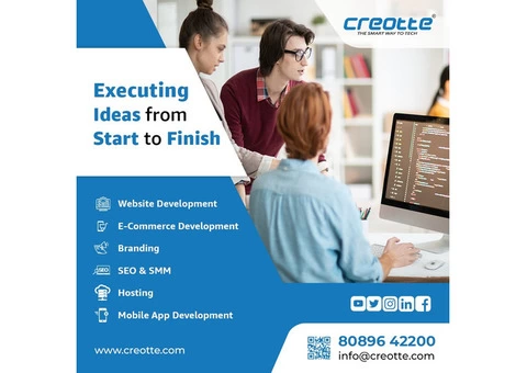 Best website designing company Cochin, software company Ernakulam | Creotte Technologies