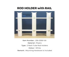 ROD HOLDER with RAIL // Boat ROD HOLDER with RAIL // Marine Hardware ROD HOLDER with RAIL