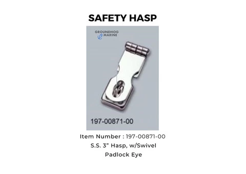 SAFETY HASP // Boat SAFETY HASP // Marine Hardware SAFETY HASP