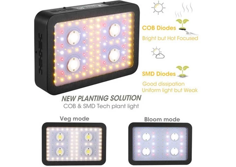 Cheap Price Cob 110w LED Grow Light For Indoor Plants With Timer - 2/7