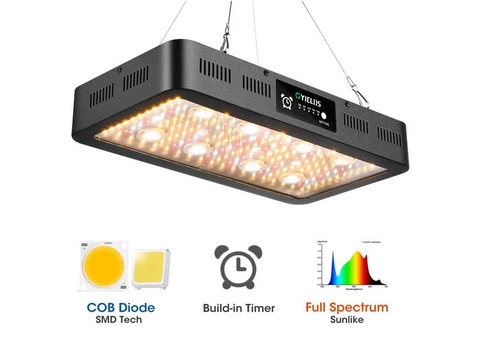 220 Watt Cob Grow Plant Lamp Ggrow Lights for Seedlings Bunnings - 1/7