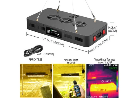 220 Watt Cob Grow Plant Lamp Ggrow Lights for Seedlings Bunnings - 3/7