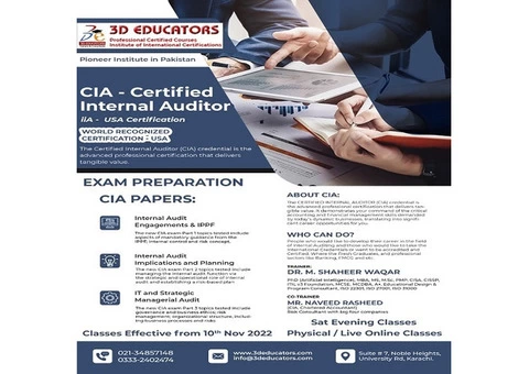 Become Certified Internal Auditor.