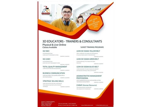 Job Oriented Professional Trainings with International Certifications.