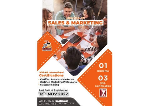 This Diploma of Marketing and Sales