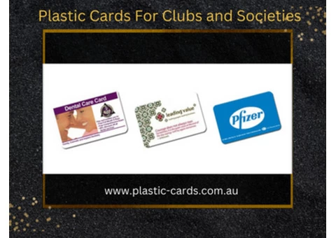 Plastic Cards For Clubs and Societies - Plastic Card Customization