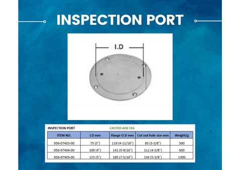 Boat INSPECTION PORT