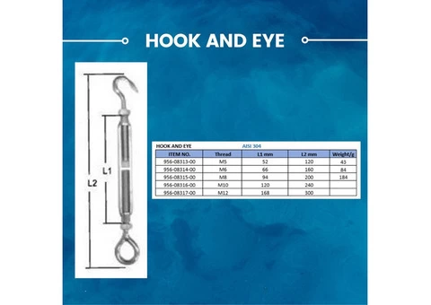 Boat HOOK AND EYE