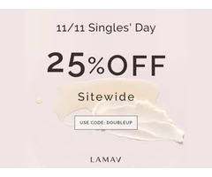 Double eleven 25% off (24 hours only) - LAMAV