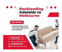 Backloading Adelaide to Melbourne | Interstate Movers