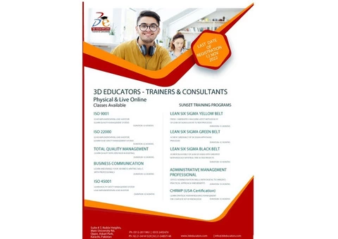 Job Oriented Professional Trainings with International Certifications.