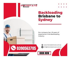 Backloading Brisbane to Sydney | Interstate Movers